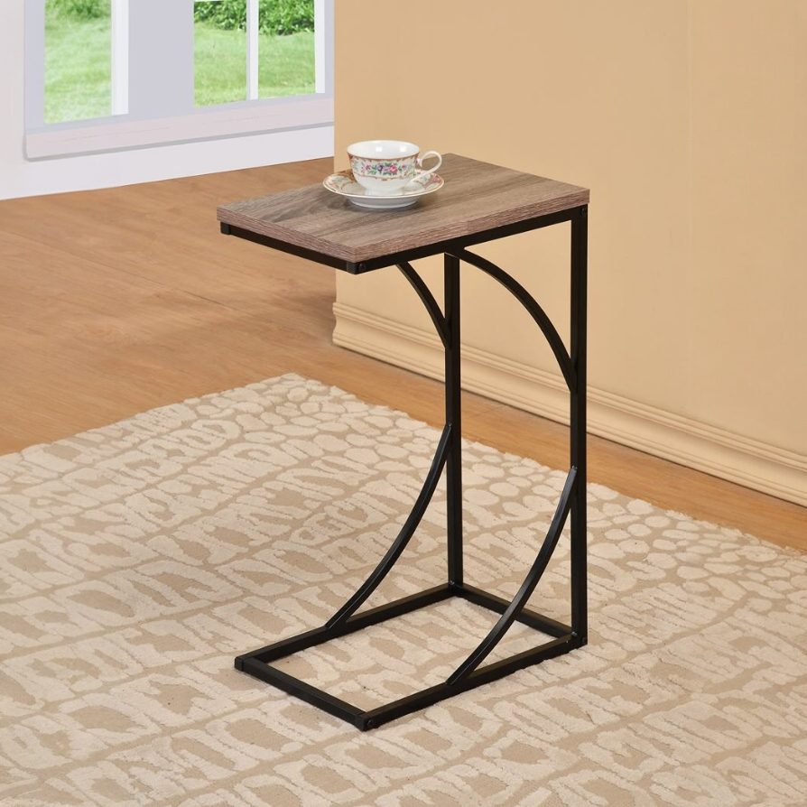 Modern C-Shaped Snack Table