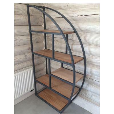 Beautiful D type iron rack with five wooden tope and frame is powder coated .